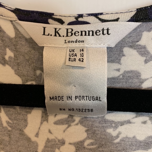 L.k.Bennett London Print Wrap Dress Size:10 - Picture 11 of 11